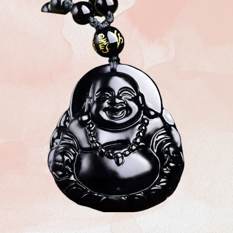  Black Jade Buddha Pendant
